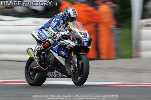 2010-05-08 Monza 1200 La Roggia - Superbike - Qualifyng Practice - Leon Haslam - Suzuki GSX-R 1000